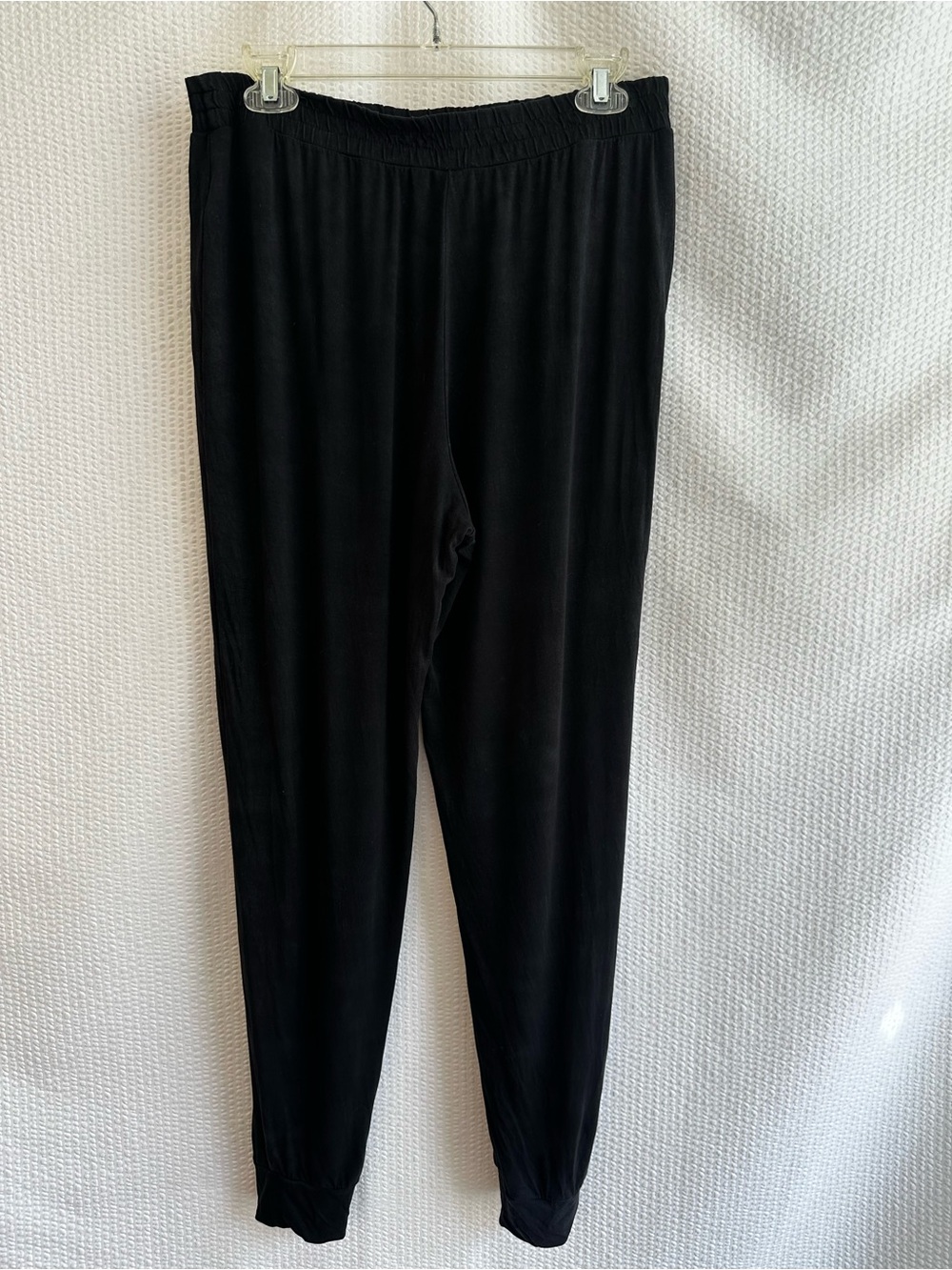 Athleta Nighttime Bliss Black Lounge Jogger Sleep Pants Soft Knit Size Medium